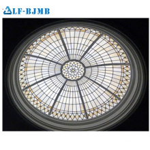 Large Area Galvanized Steel Frame Structure Building Glass Dome